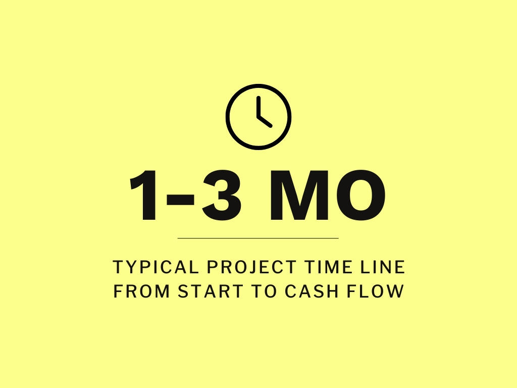 Typical project timeline: 1–3 months from planning to rental income for a legal basement apartment.